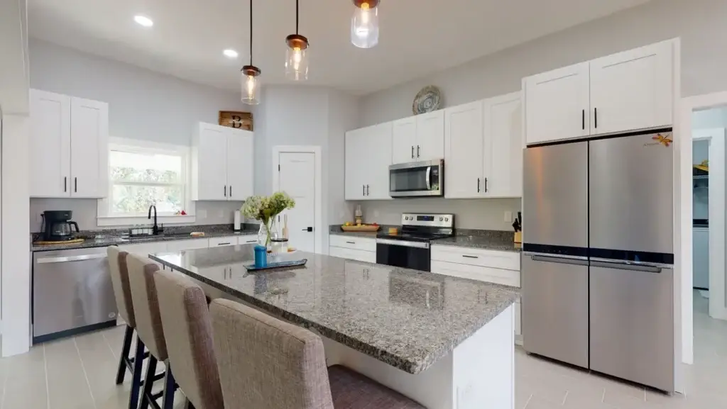 Smart home technology panel installed in a modern Pensacola custom home